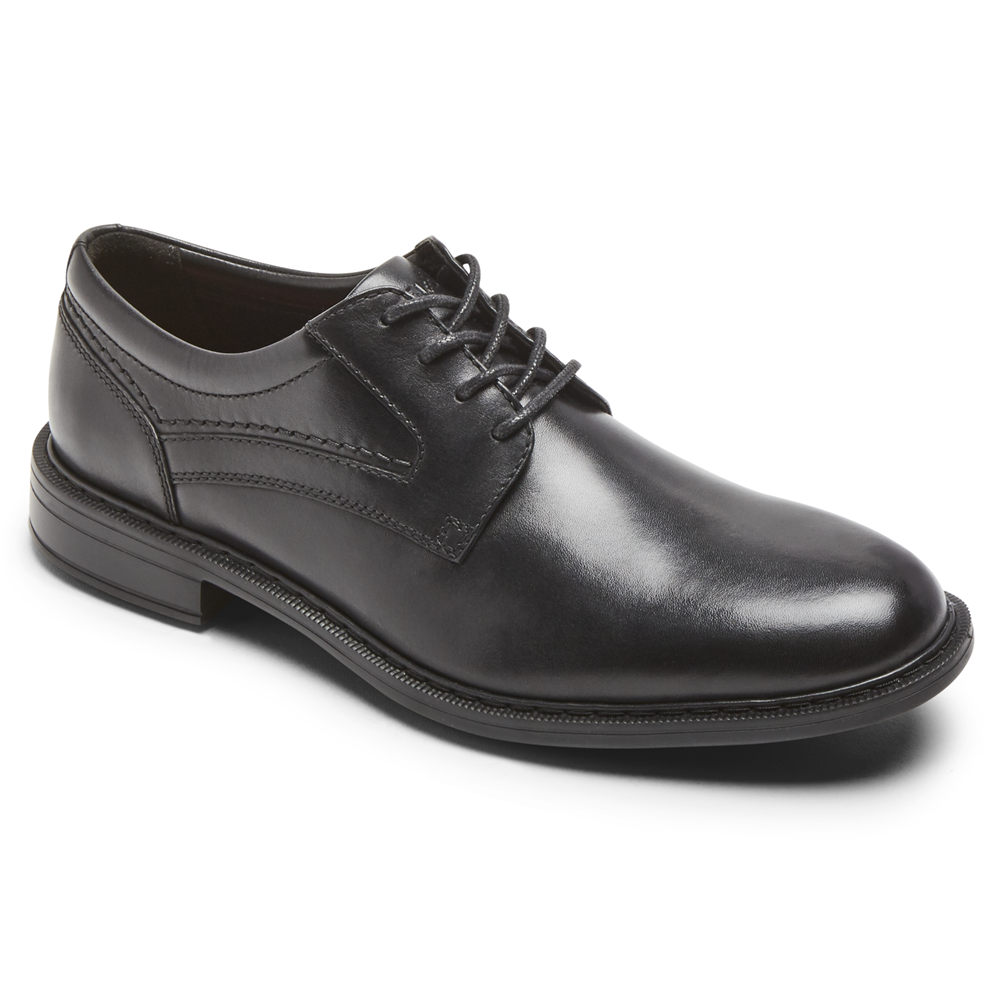 Rockport Singapore Mens Oxfords - Parsons Plain Toe Black - CK6528371